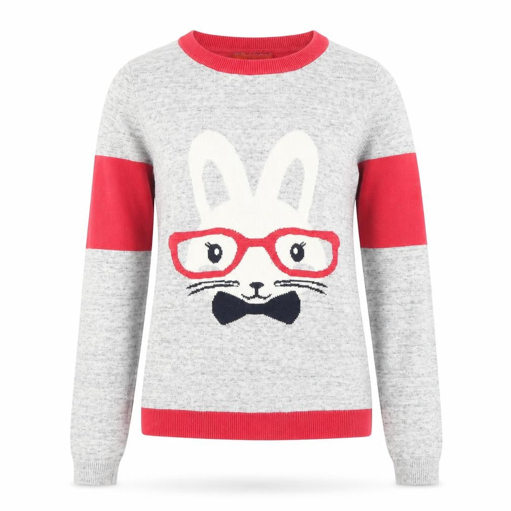 NEXT Womens Grey   Pullover Jumper Size 6  - rabbit