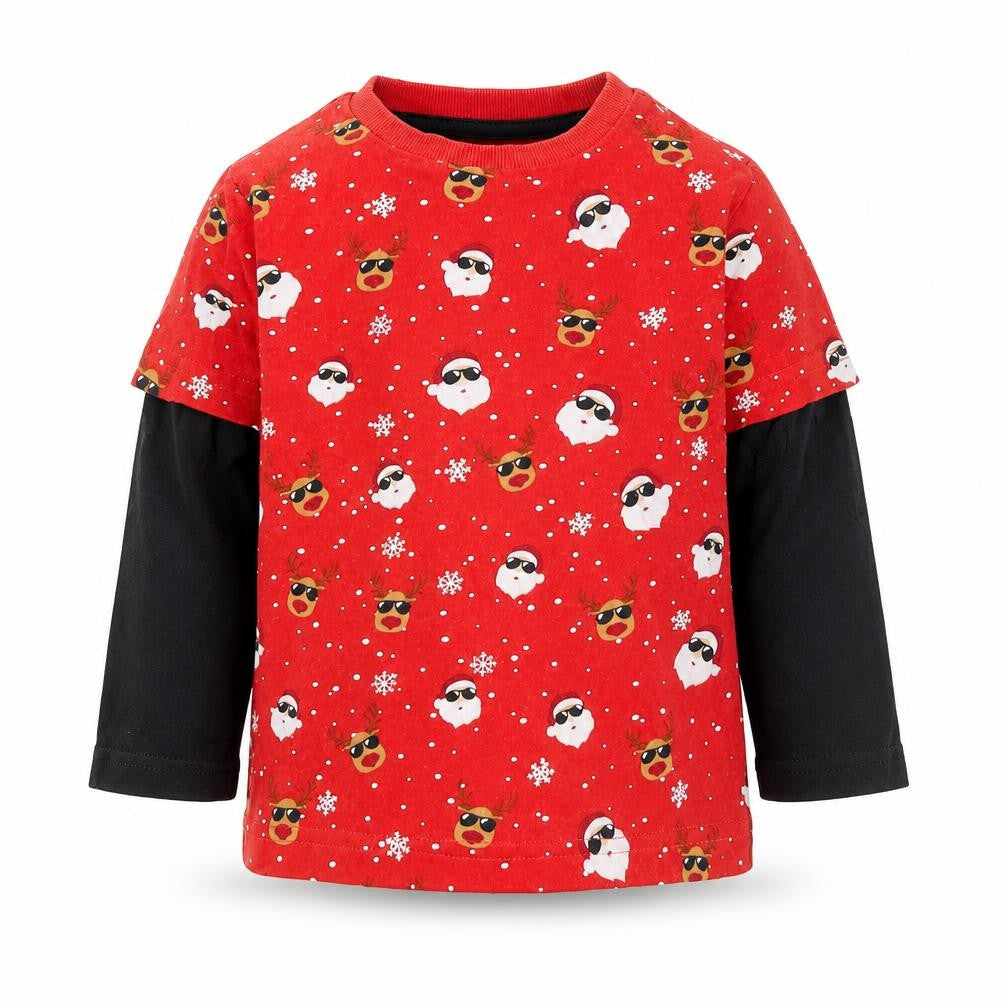 F&F  Red   Basic Casual Size 12-18 Months  - christmas