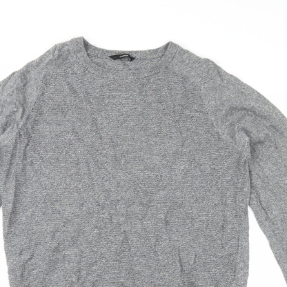 Close-up detail of George men’s grey jumper, size M