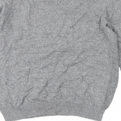 Brand and care label for George men’s grey jumper, size M