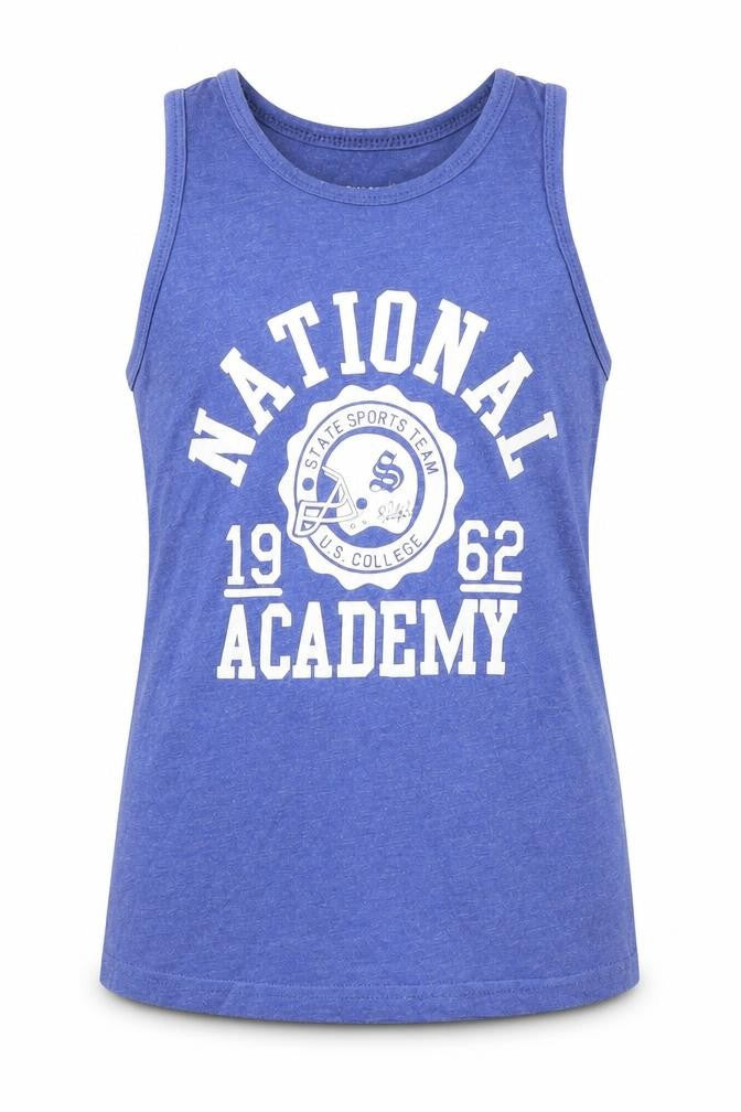 Primark Girls Blue   Basic Tank Size 10-11 Years  - national academ