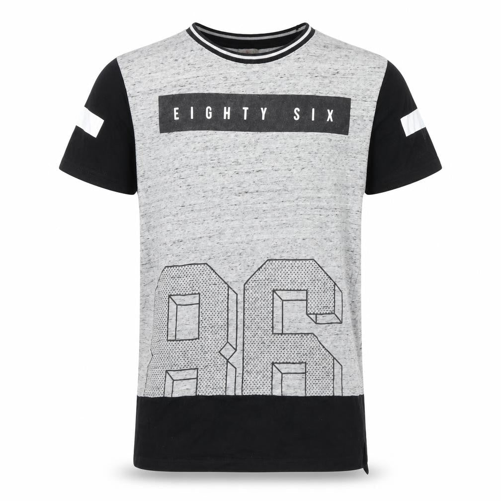 urban outlaws Boys Grey   Basic T-Shirt Size 11-12 Years  - eighty six