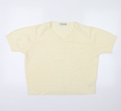Additional front view of Jumper women’s yellow jumper, size L