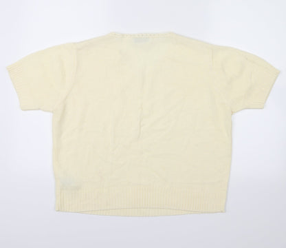 Back view of Jumper women’s yellow jumper, size L