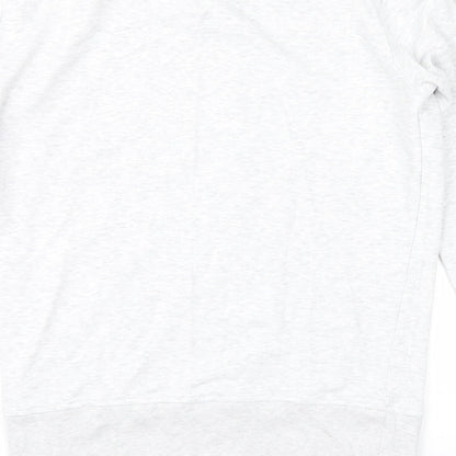 Brand and care label for Cedarwood State men’s grey henley sweatshirt, size M, - brazil