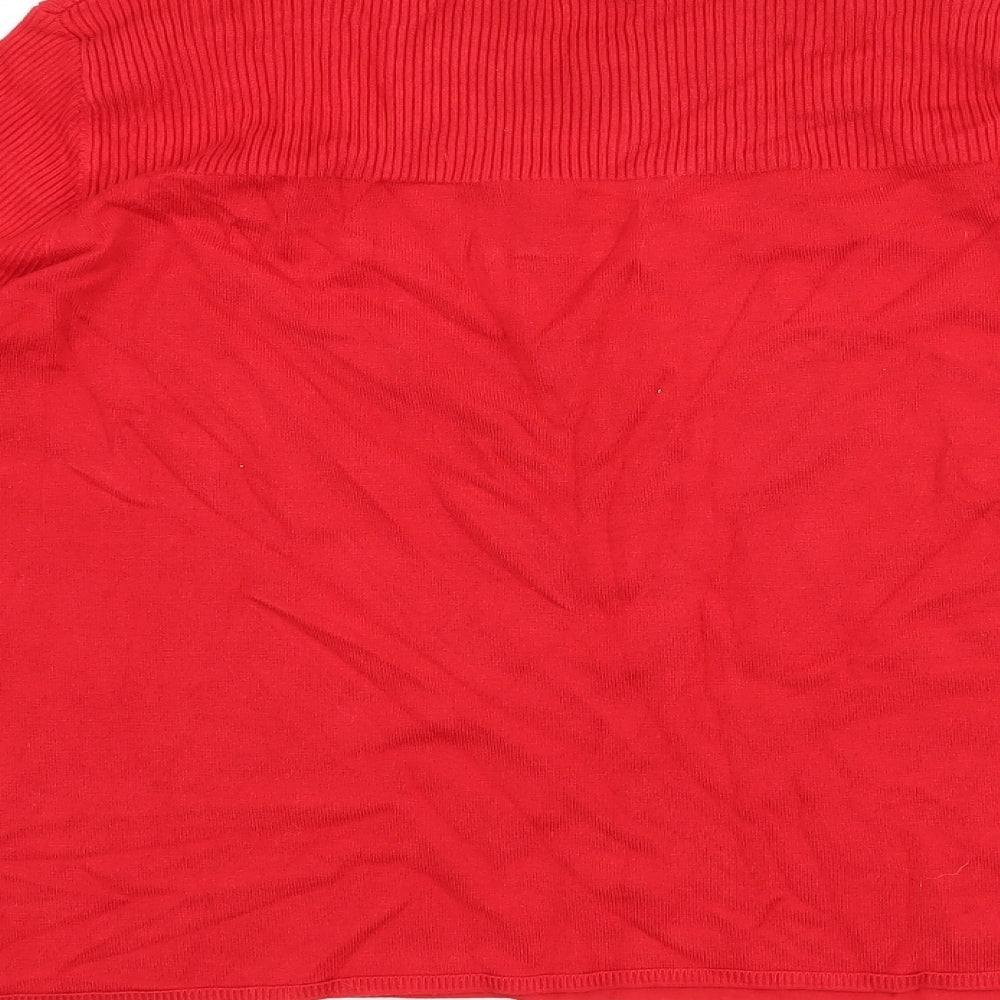 George Womens Red   Pullover Jumper Size 16