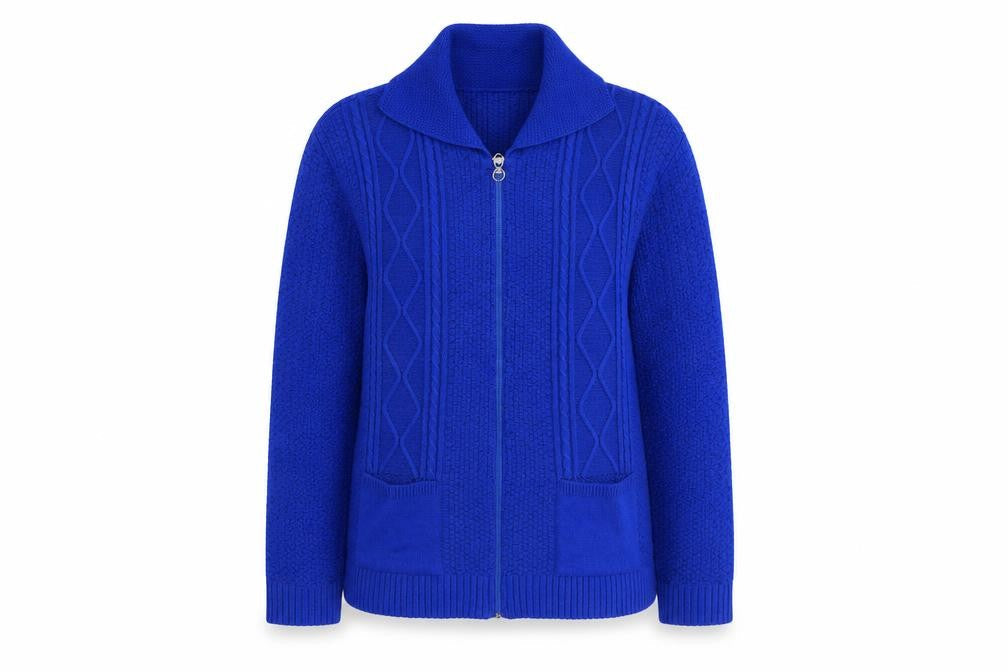 Glimpse Womens Blue   Cardigan Jumper Size L