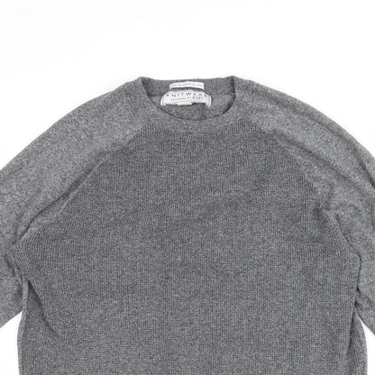 Close-up detail of F&F men’s grey jumper, size S
