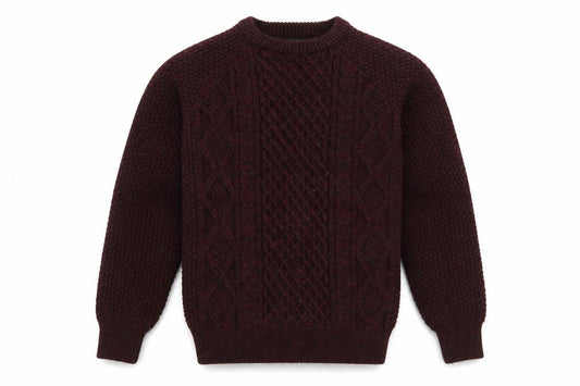 Front view of Cedarwood State men’s purple jumper, size S