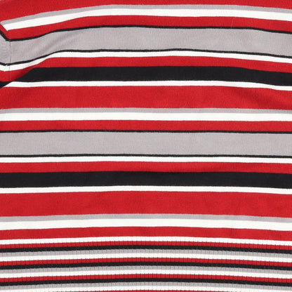 Brand and care label for JORDANA women’s red striped jumper, size 3XL
