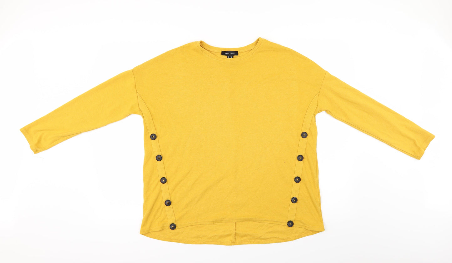 New Look Womens Yellow   Basic Blouse Size 10