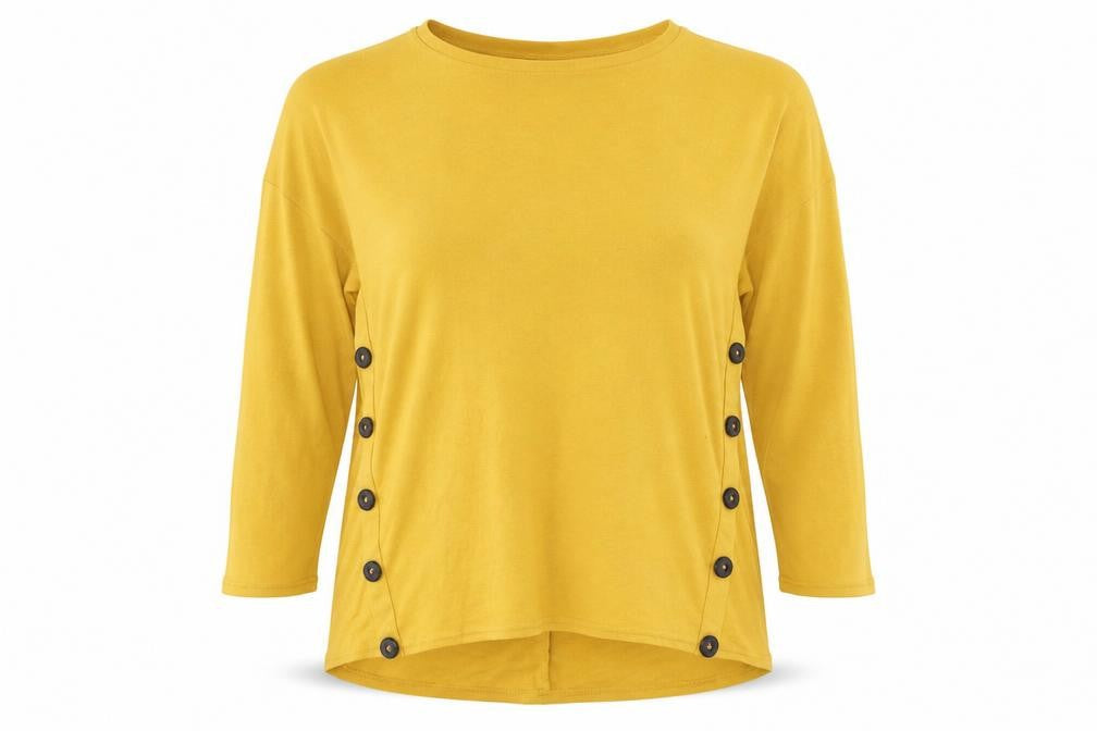 New Look Womens Yellow   Basic Blouse Size 10