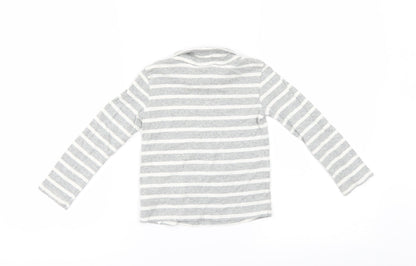 Back view of Gap girls’ grey striped jumper, size 3, years