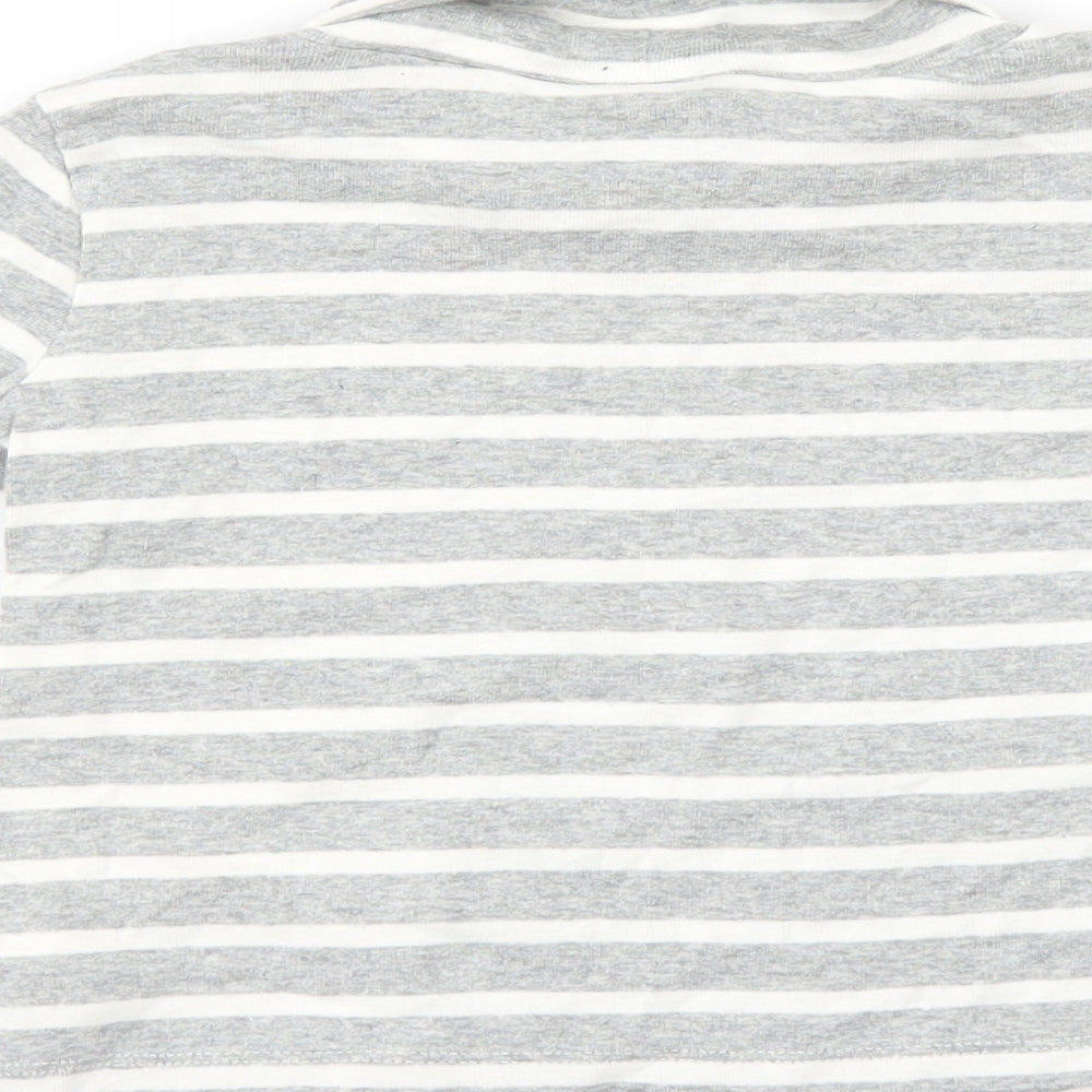 Gap Girls Grey Striped  Pullover Jumper Size 3 Years