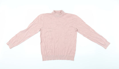 Additional front view of Full Circle women’s pink jumper, size M