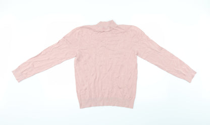 Back view of Full Circle women’s pink jumper, size M