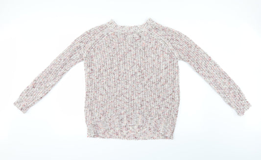 Papaya Womens White   Pullover Jumper Size M