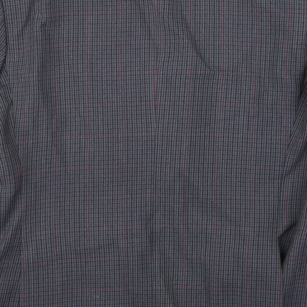 Preworn Mens Blue Herringbone  Jacket Suit Jacket Size 38