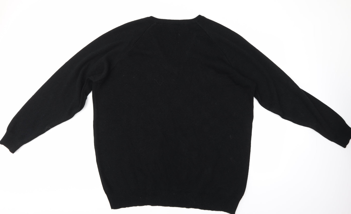 Cameron Mens Black   Pullover Jumper Size 2XL