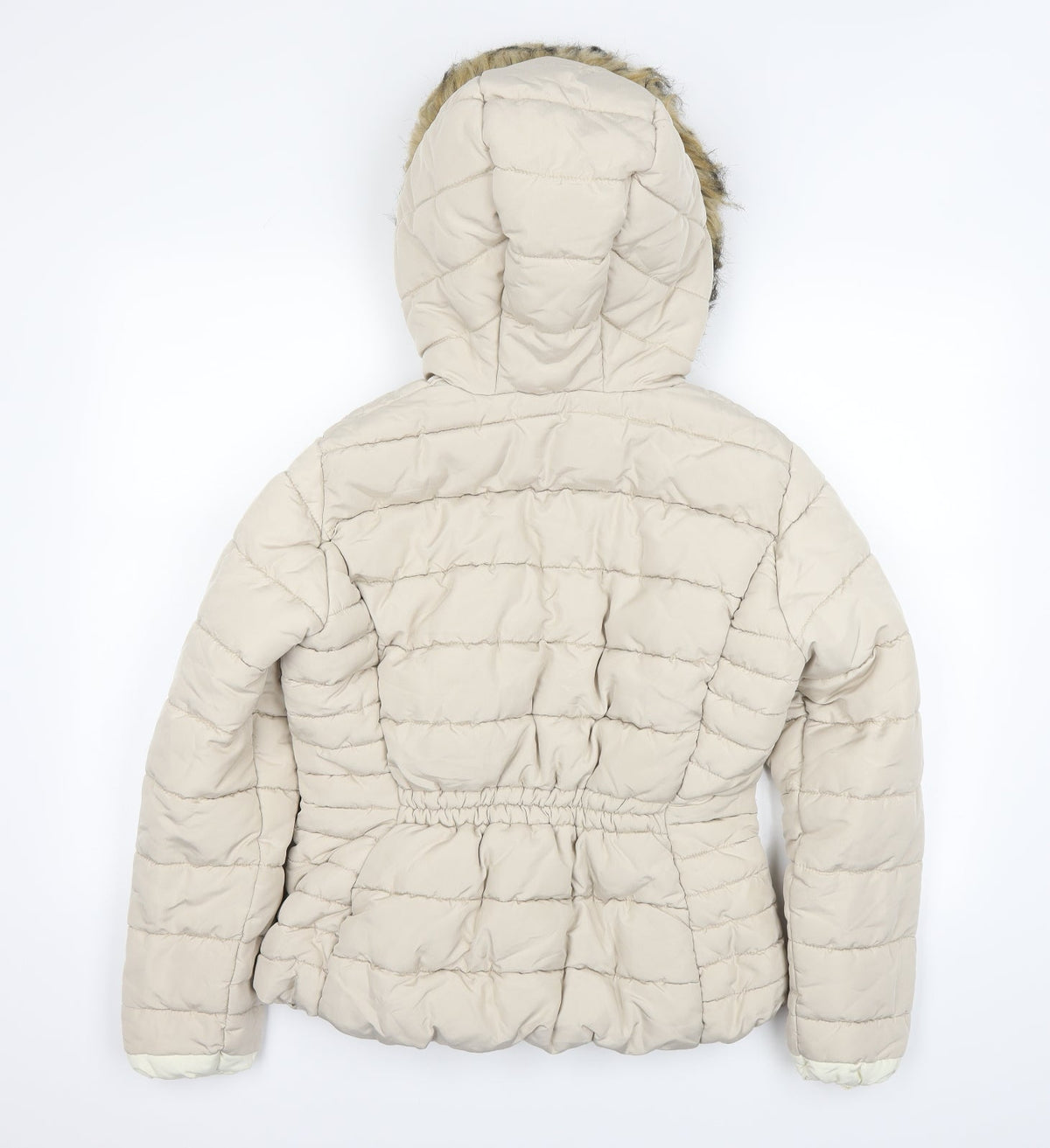 H&M Womens Ivory   Puffer Jacket Jacket Size 38
