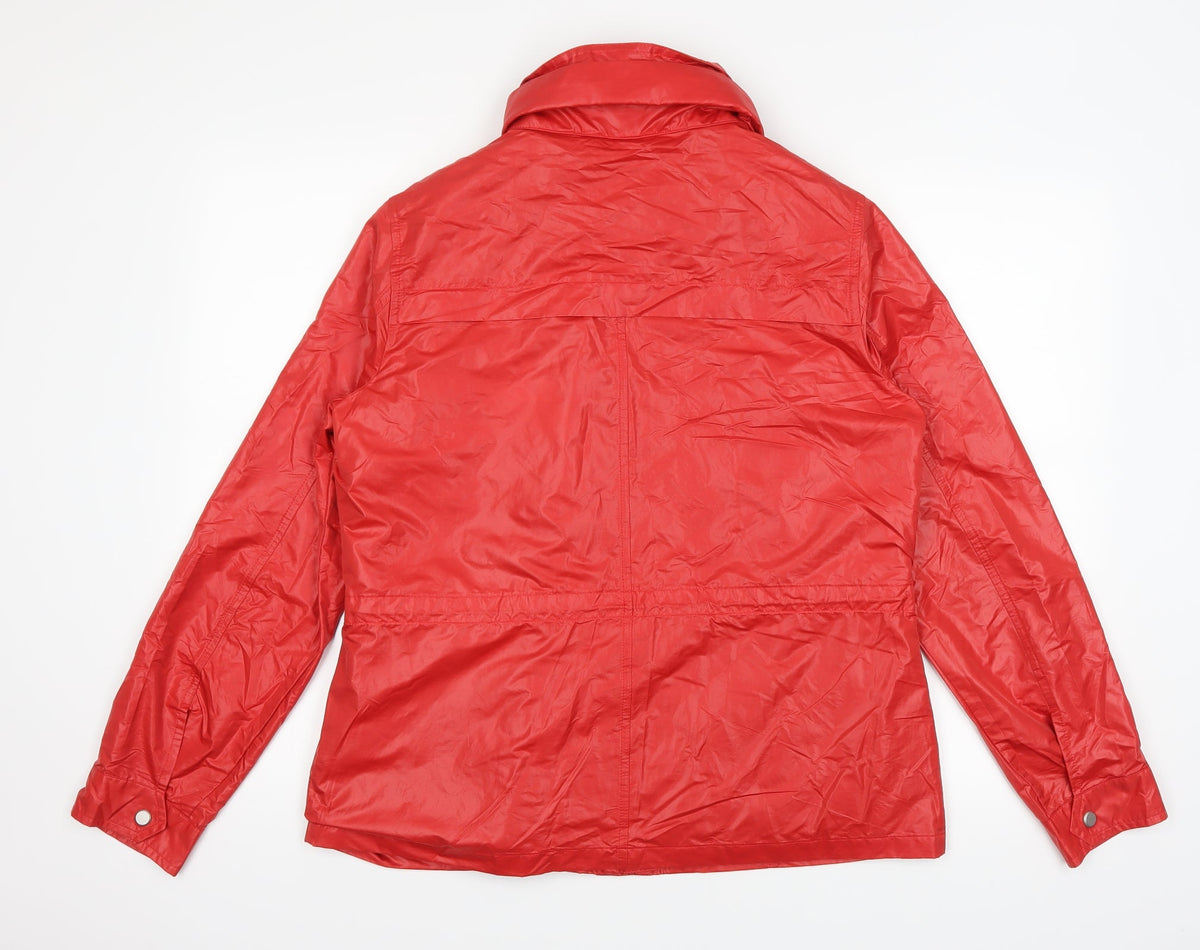 Marks & Spencer Womens Red   Windbreaker Coat Size 12