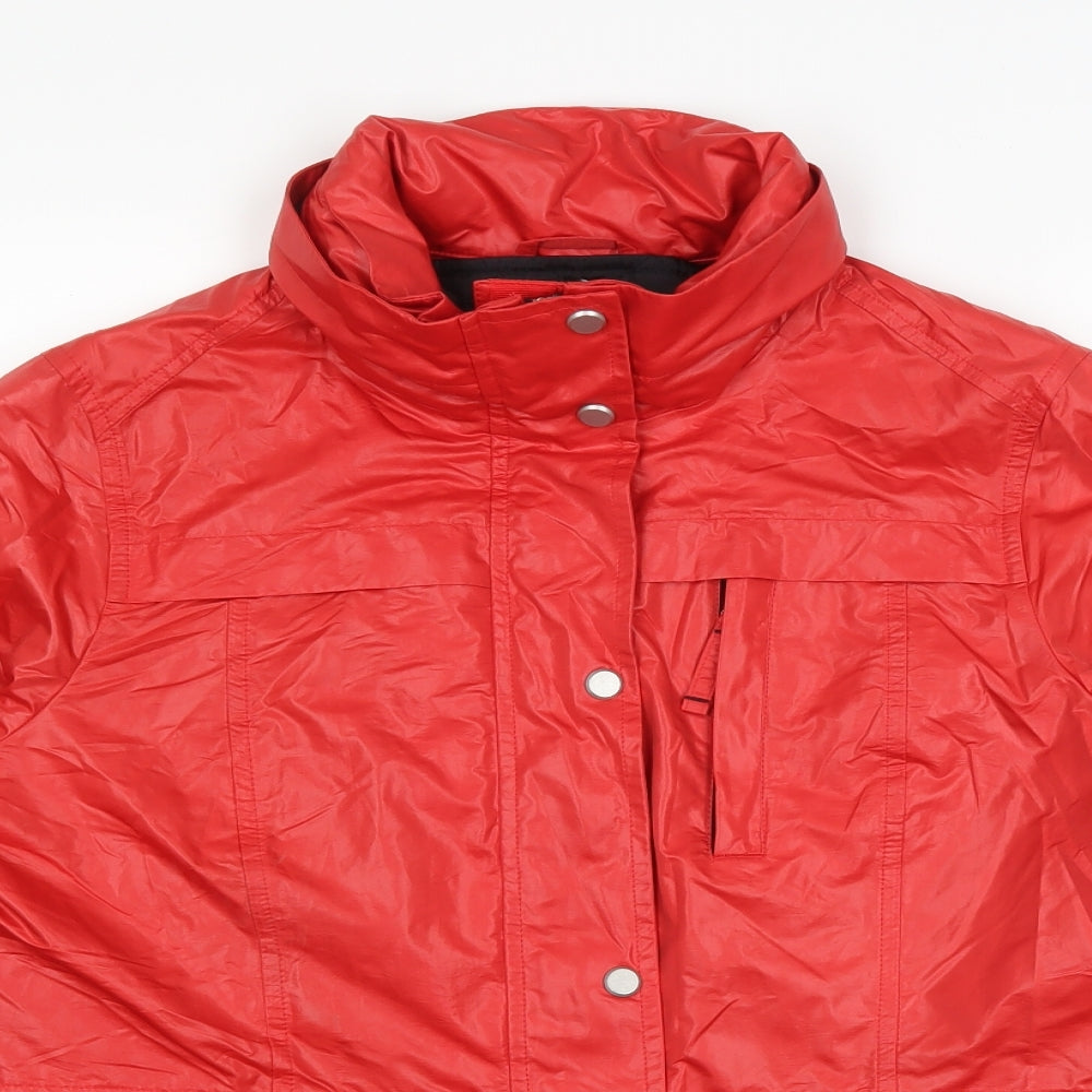 Marks & Spencer Womens Red   Windbreaker Coat Size 12