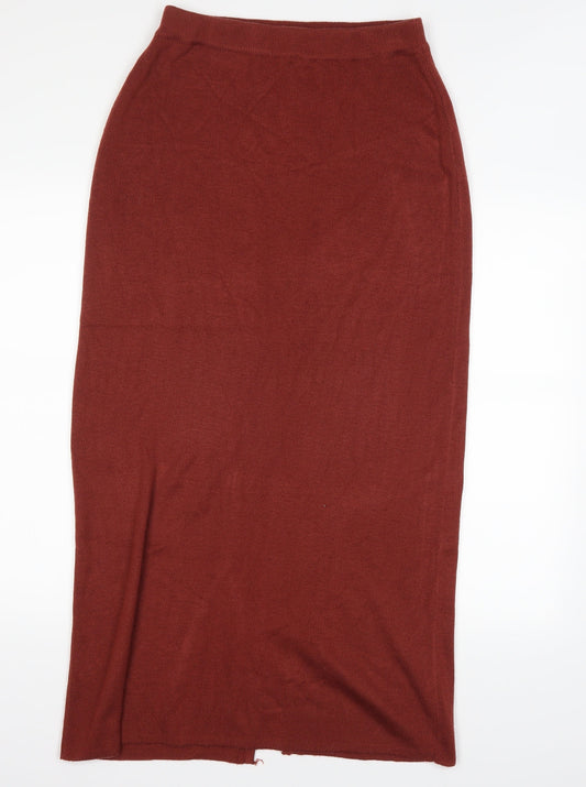 ALEXARA Womens Orange   Maxi Skirt Size M