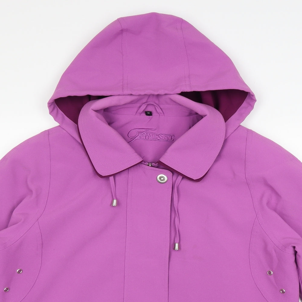 Finesse Womens Purple   Jacket Coat Size 14