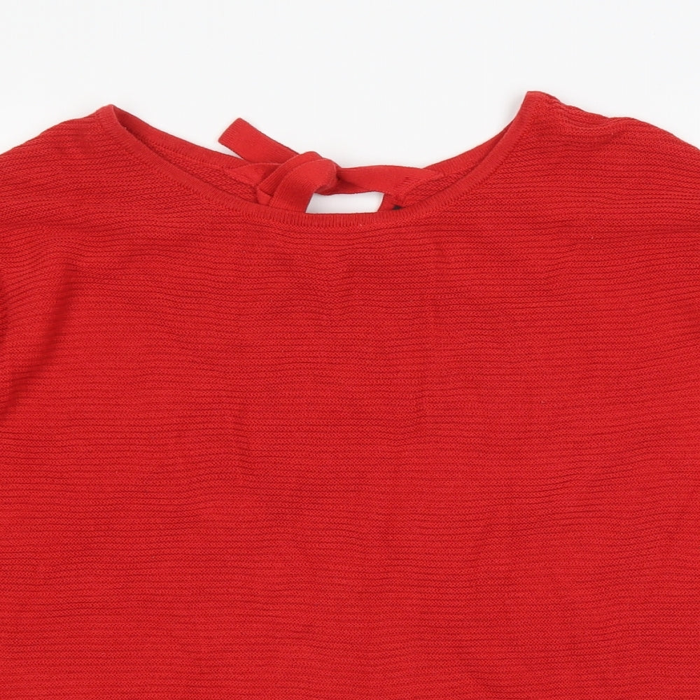 Emsara Womens Red   Pullover Jumper Size L