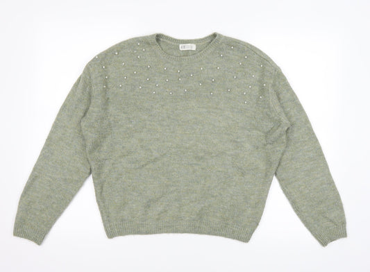 H&M Girls Grey   Pullover Jumper Size 13 Years