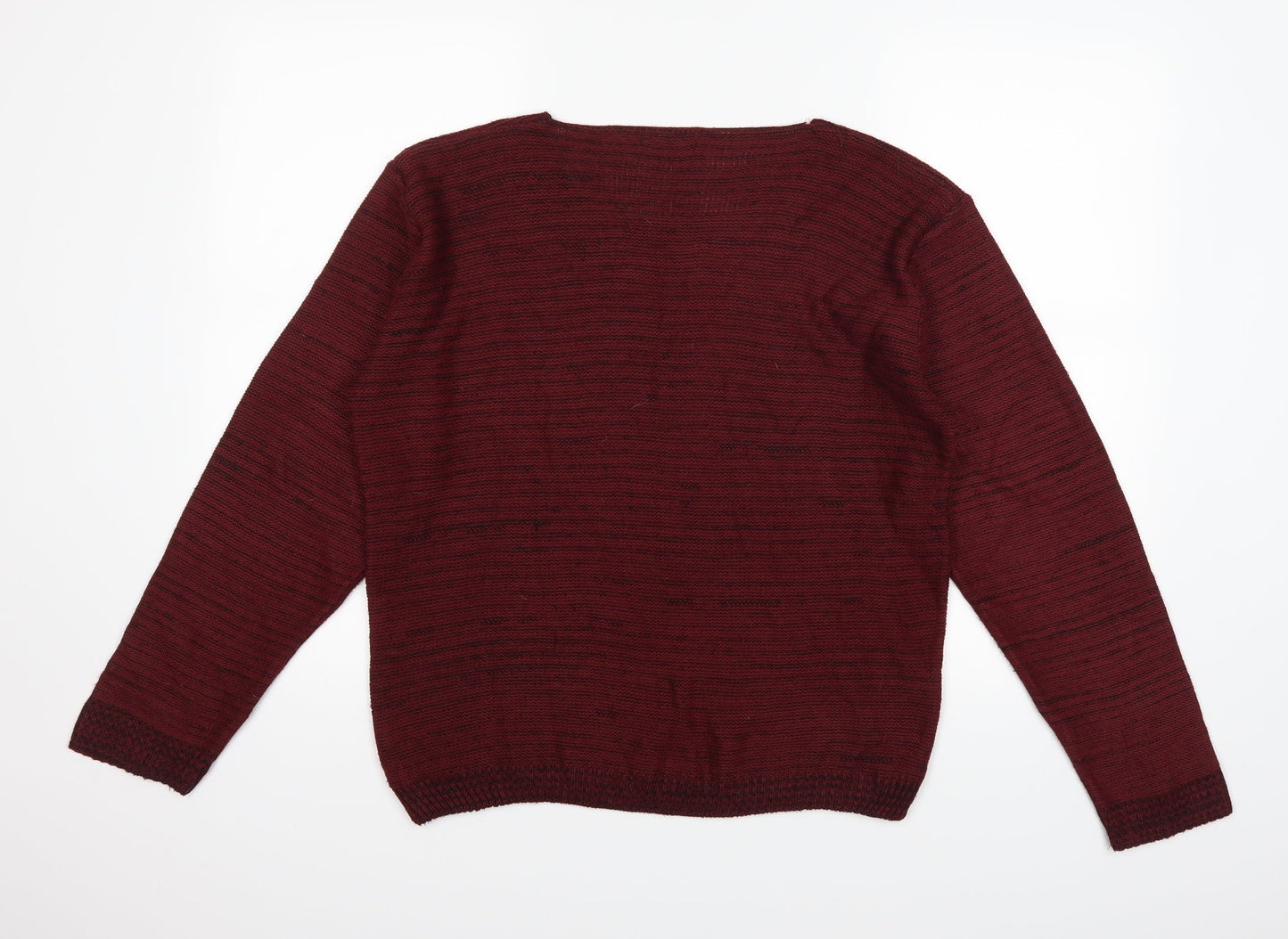 Mia Moda Womens Red   Pullover Jumper Size M