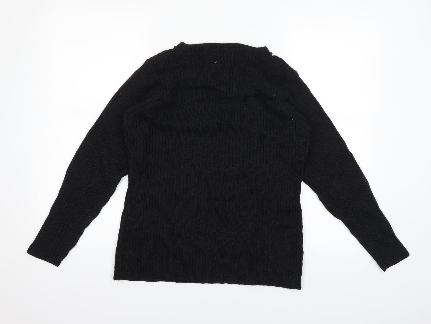 mode Womens Black   Pullover Jumper Size 12