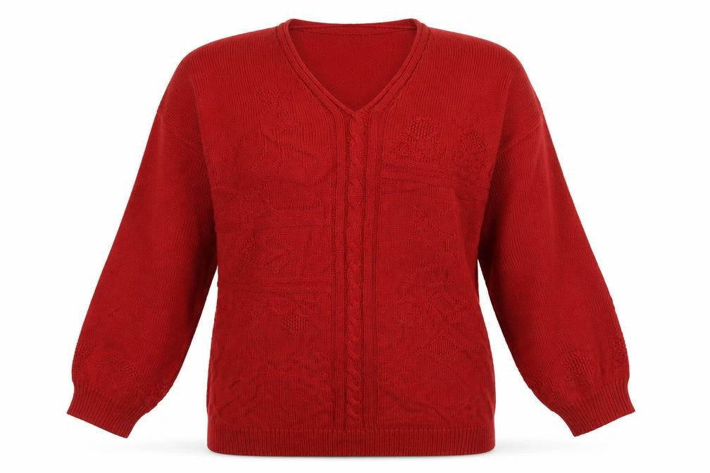 Your Sixth Sense Womens Red   Pullover Jumper Size M