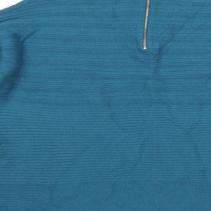 Brand and care label for Tu women’s blue jumper, size UK 16