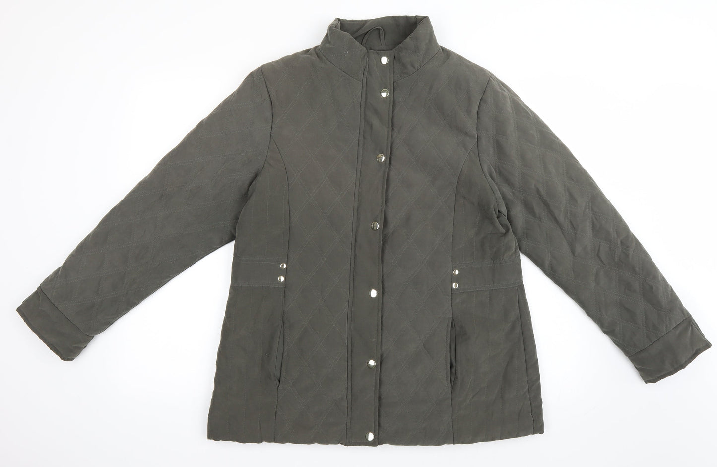 EWM Womens Green   Quilted Jacket Size 12