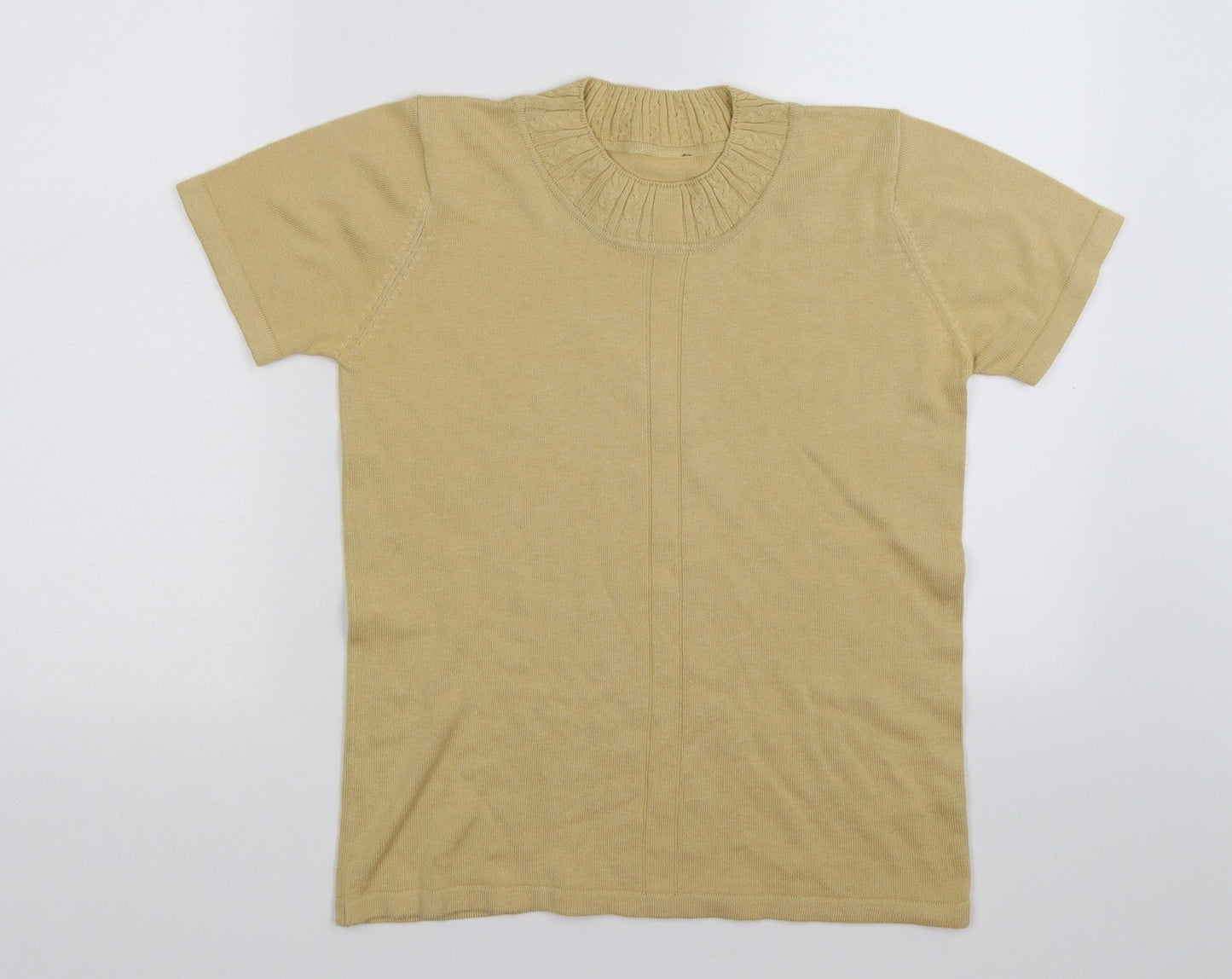 Preworn Womens Beige  Knit Pullover Jumper Size S