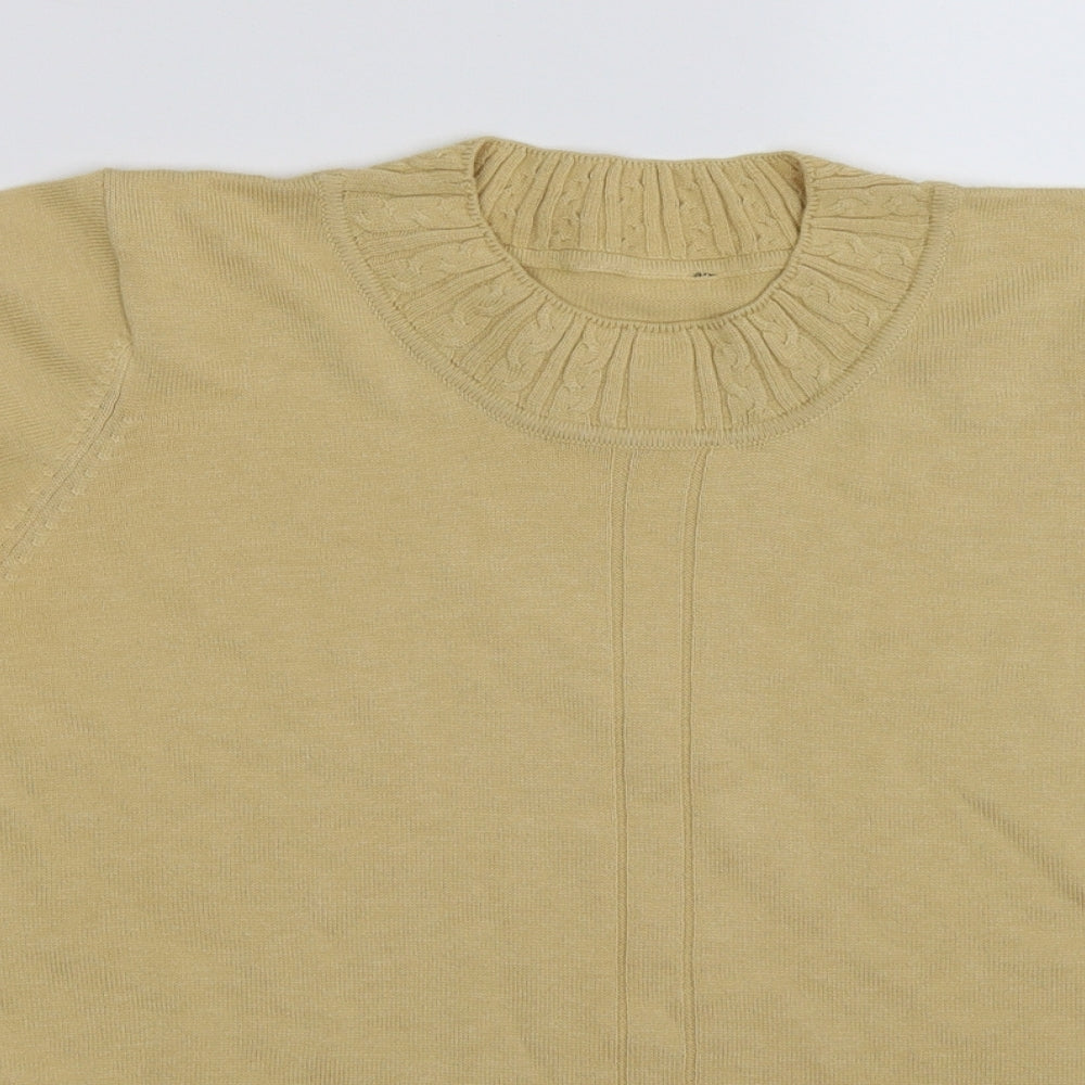 Preworn Womens Beige  Knit Pullover Jumper Size S