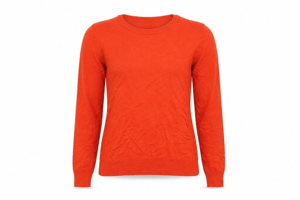George Womens Orange  Knit Pullover Jumper Size 8