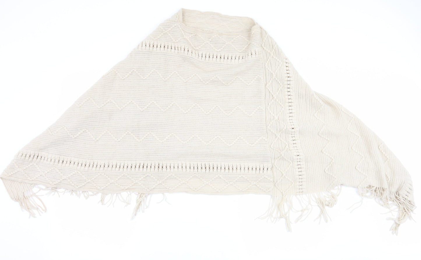 Preworn Womens Beige   Jacket Poncho One Size
