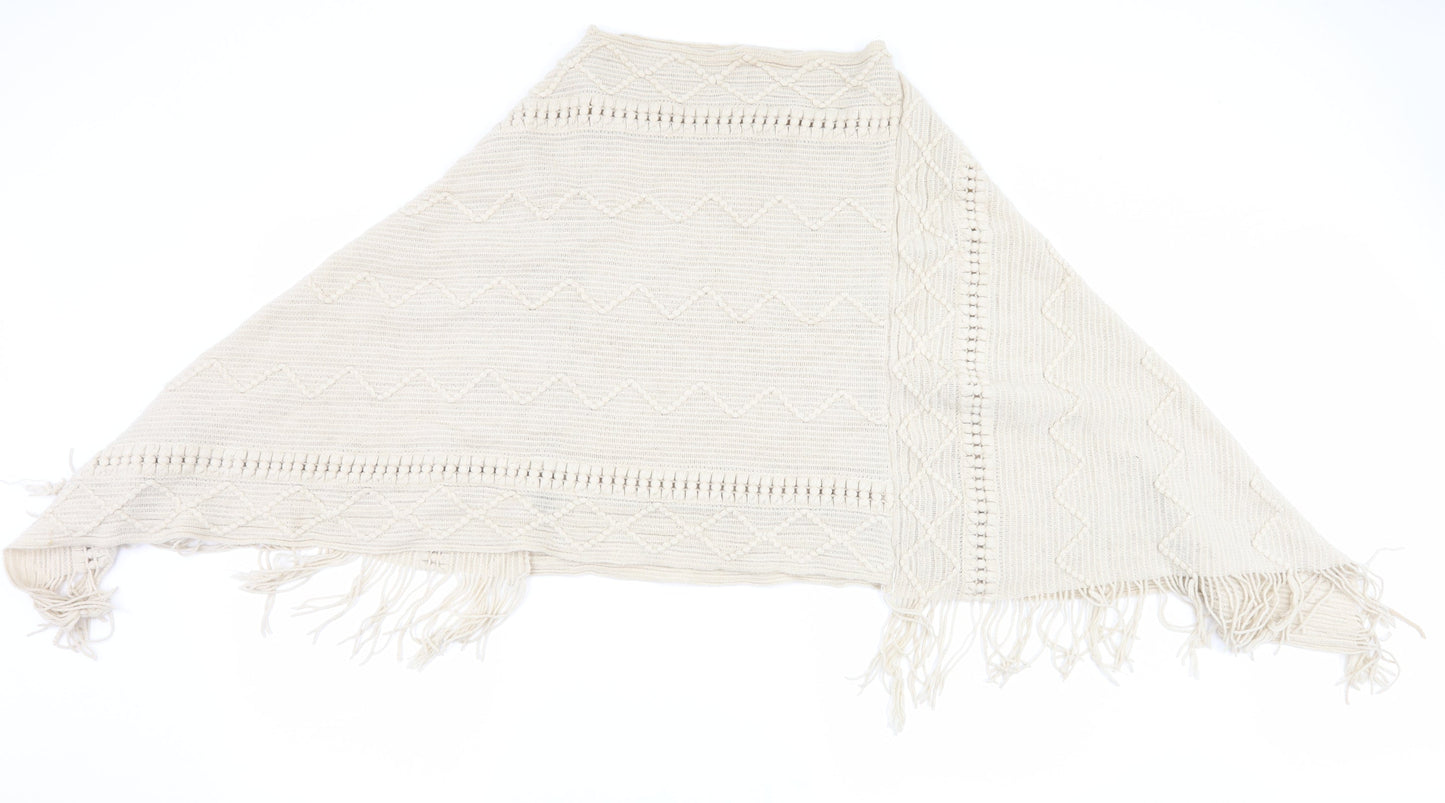 Preworn Womens Beige   Jacket Poncho One Size
