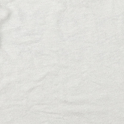 Brand and care label for Tu women’s white knit jumper, size UK 14