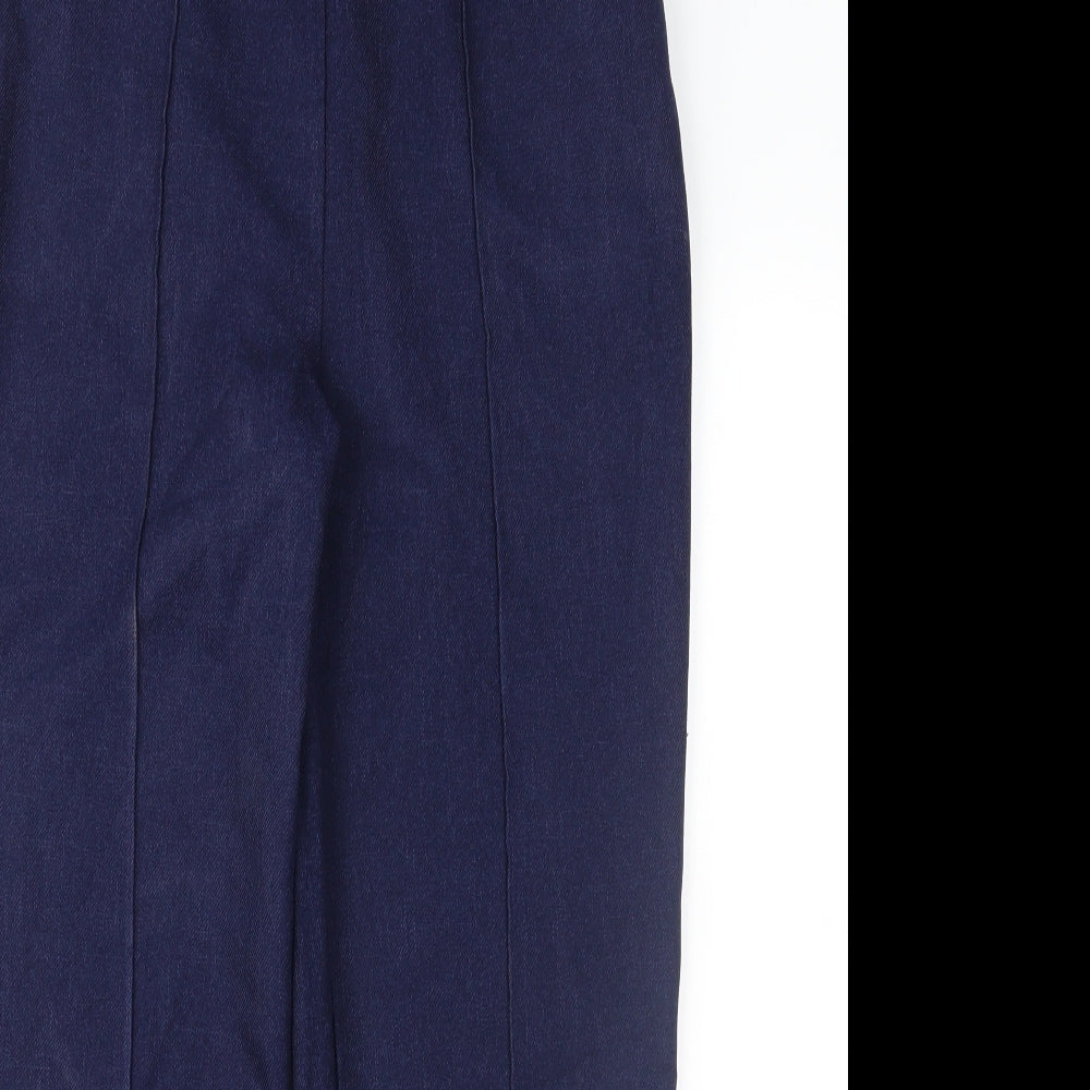 Papaya Womens Blue   Trousers  Size 10 L25 in