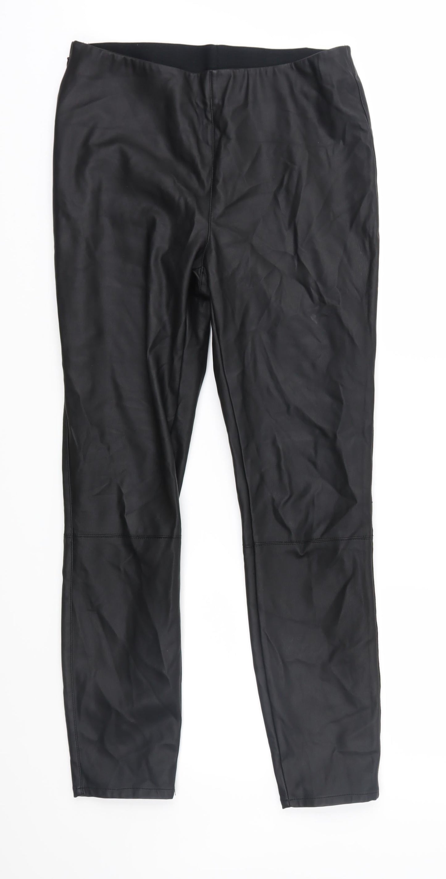 Preworn Womens Black   Trousers  Size 10 L28 in