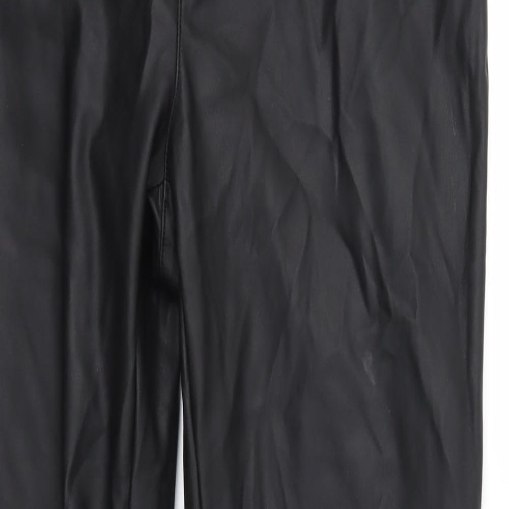Preworn Womens Black   Trousers  Size 10 L28 in