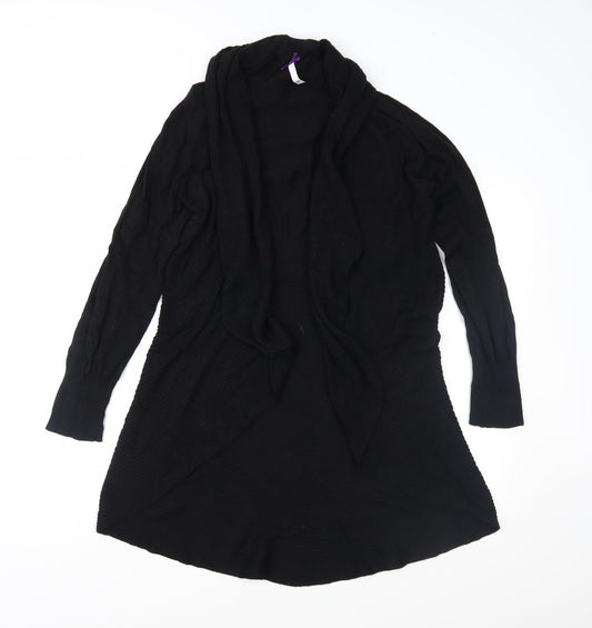 BHS Womens Black  Knit Cardigan Jumper Size 14