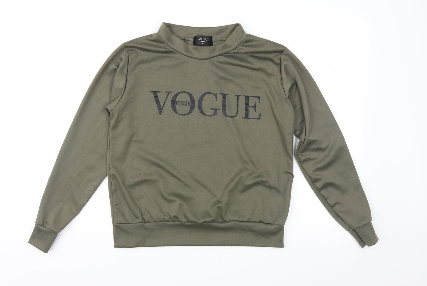AX Paris Womens Green   Pullover Sweatshirt Size M