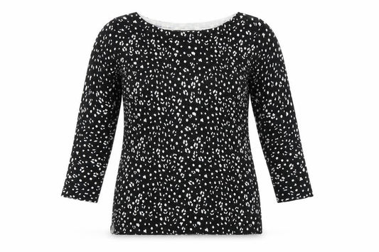Front view of Matalan women’s black jumper, size UK 8