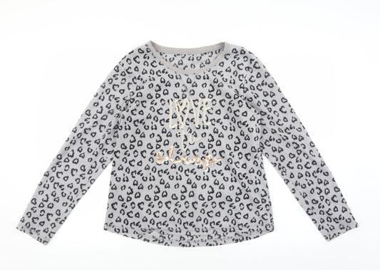 George Womens Grey Solid Fleece Top Pyjama Top Size 8  - Love to Sleep