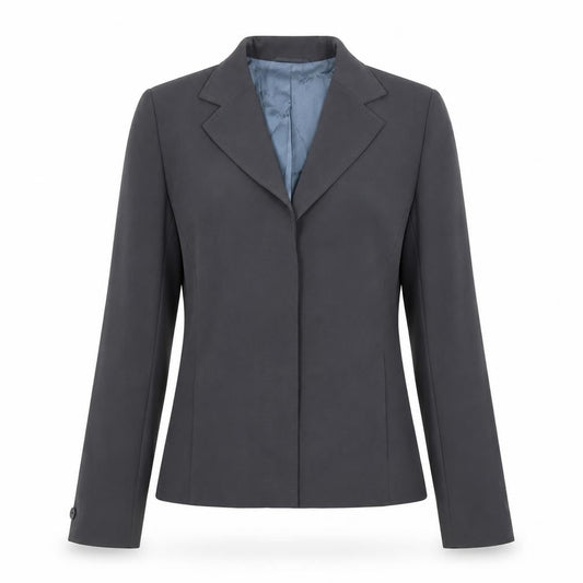 Front view of Marks & Spencer women’s grey jacket blazer, size UK 10