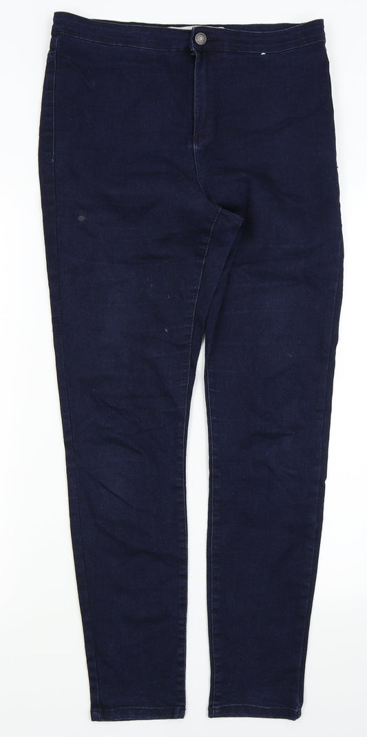 DENIM AND CO Womens Blue   Skinny Jeans Size 14 L26.5 in